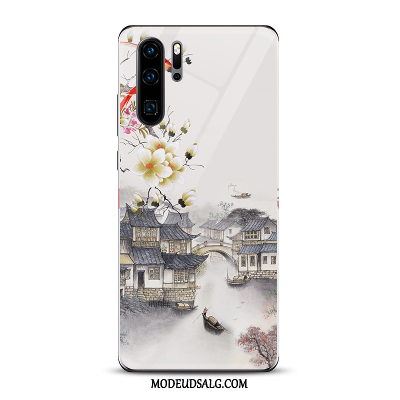 Huawei P30 Pro Etui / Cover Kunst Hvid Blæk Kinesisk Stil Spejl