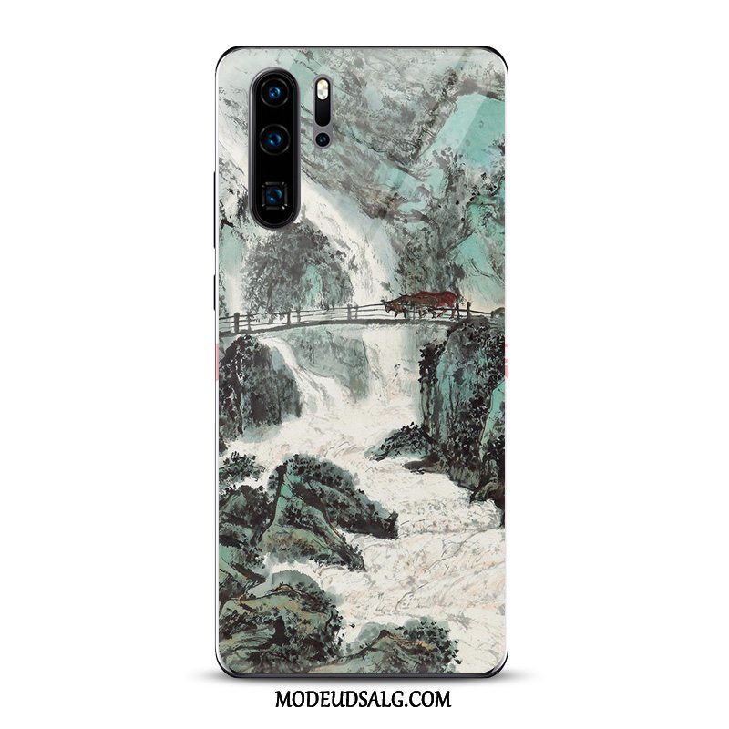 Huawei P30 Pro Etui / Cover Kunst Hvid Blæk Kinesisk Stil Spejl