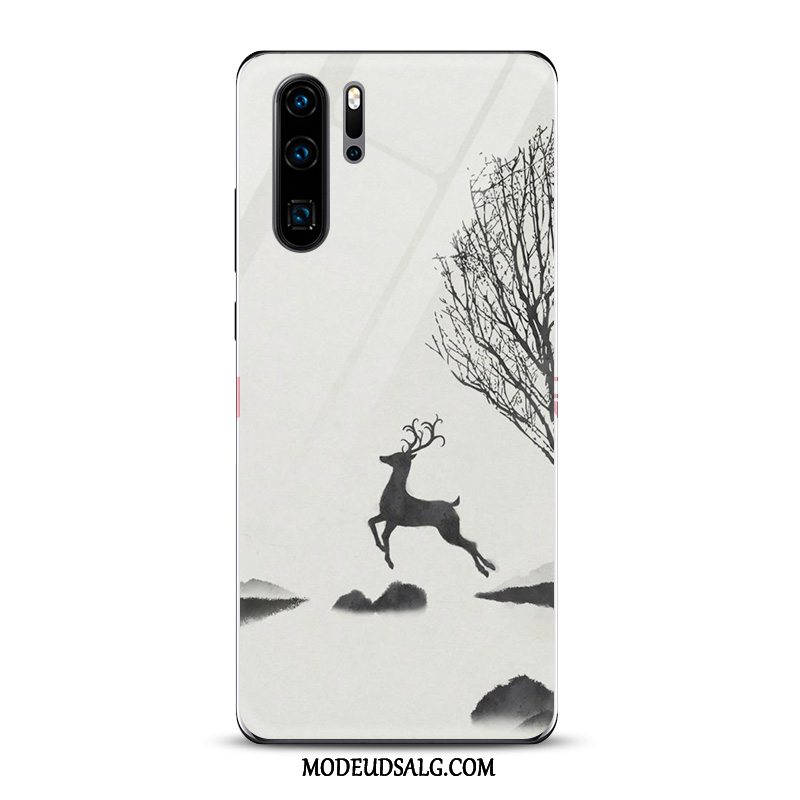 Huawei P30 Pro Etui / Cover Kunst Hvid Blæk Kinesisk Stil Spejl