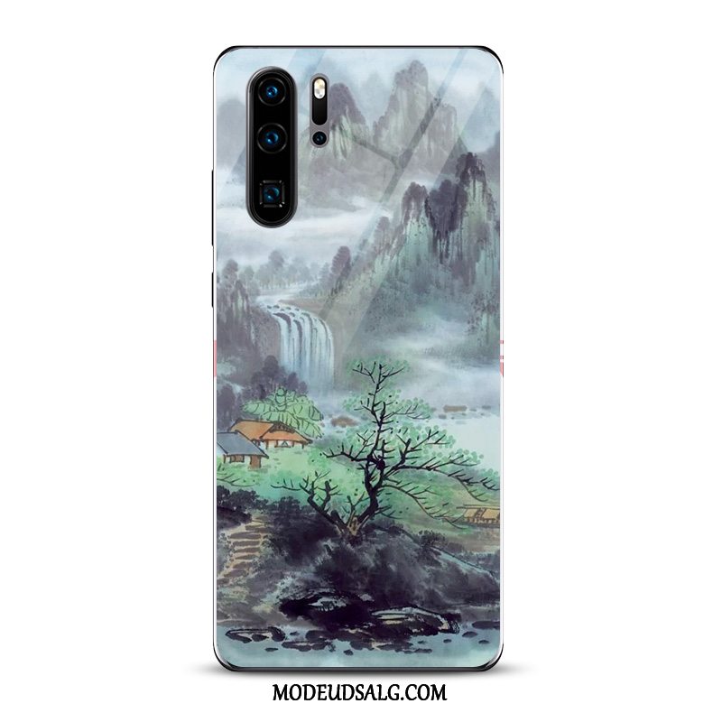 Huawei P30 Pro Etui / Cover Kunst Hvid Blæk Kinesisk Stil Spejl