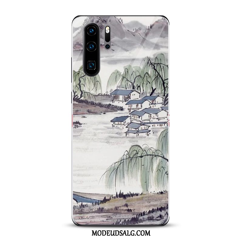 Huawei P30 Pro Etui / Cover Kunst Hvid Blæk Kinesisk Stil Spejl