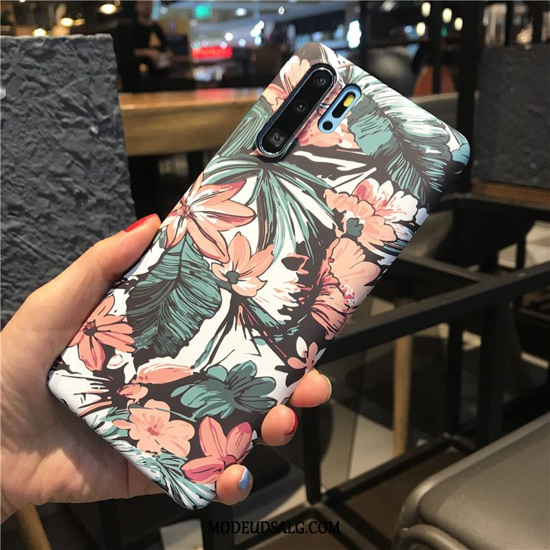 Huawei P30 Pro Etui Kunst Oliemaleri Lille Sektion Lyser Blomster