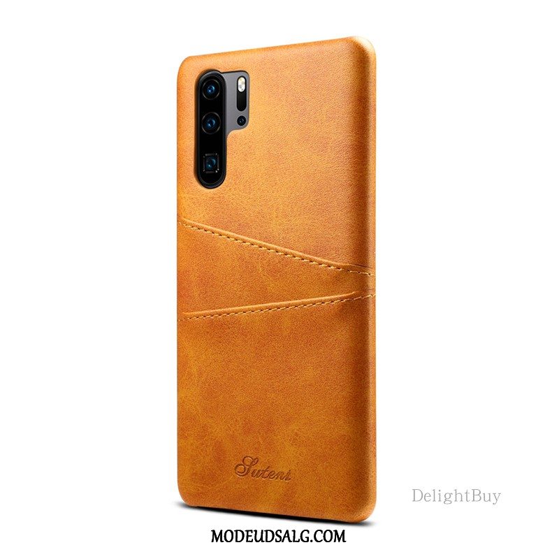 Huawei P30 Pro Etui Lille Sektion Beskyttelse Business Kort Mønster