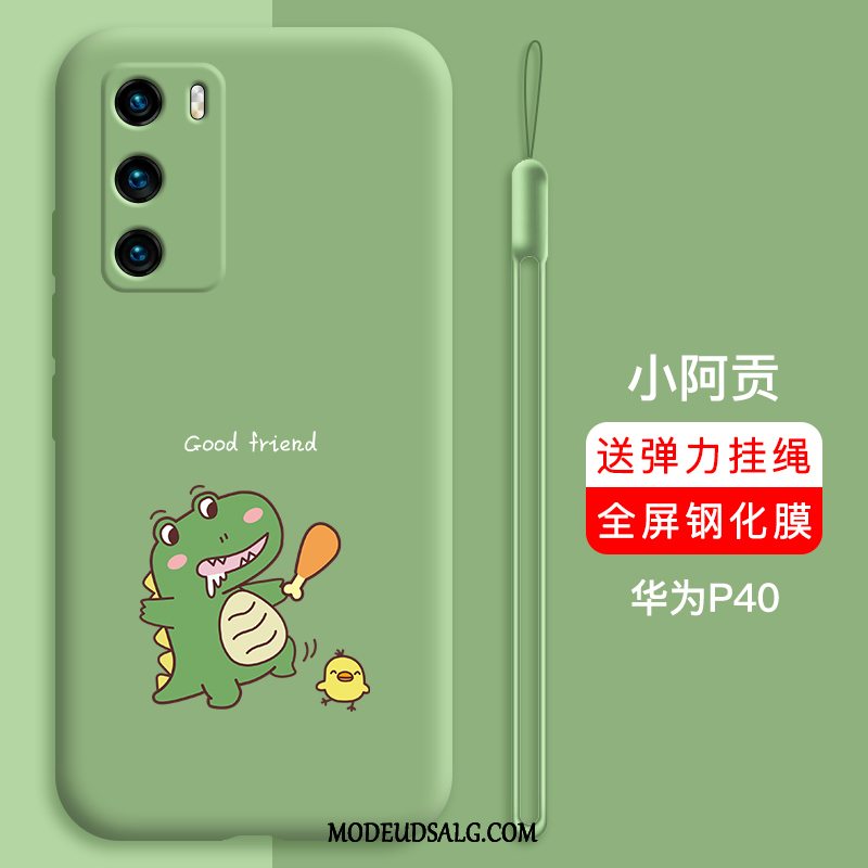 Huawei P40 Etui Beskyttelse Silikone Rød Cover Trendy