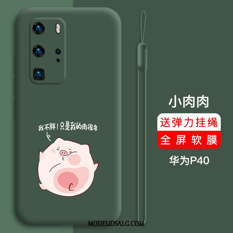 Huawei P40 Etui Beskyttelse Silikone Rød Cover Trendy