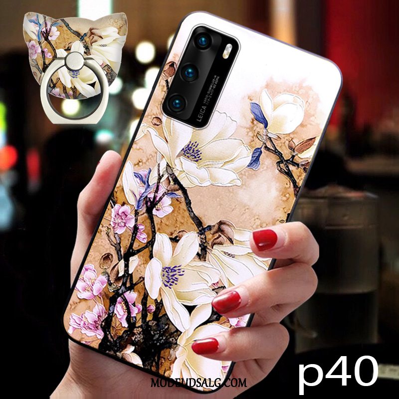 Huawei P40 Etui Blød Cover Hængende Ornamenter Blå Alt Inklusive