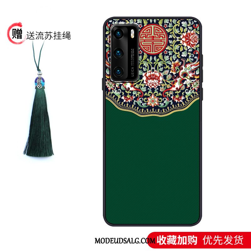 Huawei P40 Etui / Cover Nubuck Anti-fald Trendy Palads