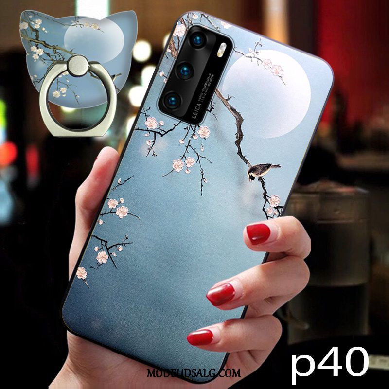 Huawei P40 Etui Kinesisk Stil Anti-fald Beskyttelse Alt Inklusive Cover