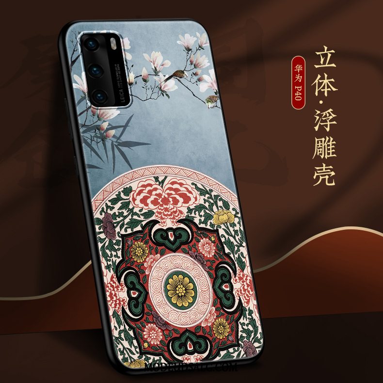 Huawei P40 Etui Ny Af Personlighed Anti-fald Tynd Kinesisk Stil