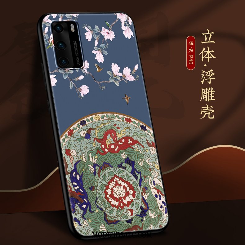 Huawei P40 Etui Ny Af Personlighed Anti-fald Tynd Kinesisk Stil