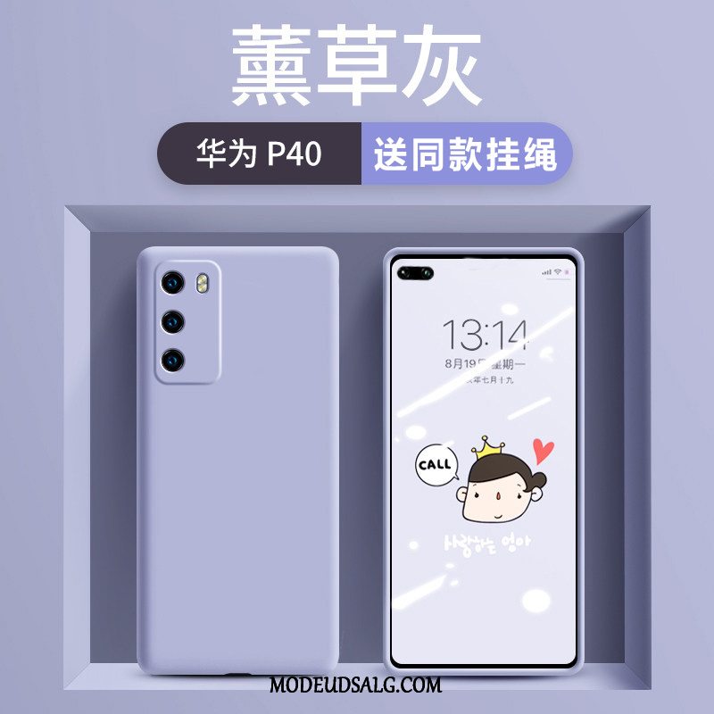 Huawei P40 Etui Smuk Hvid Beskyttelse Anti-fald Ren