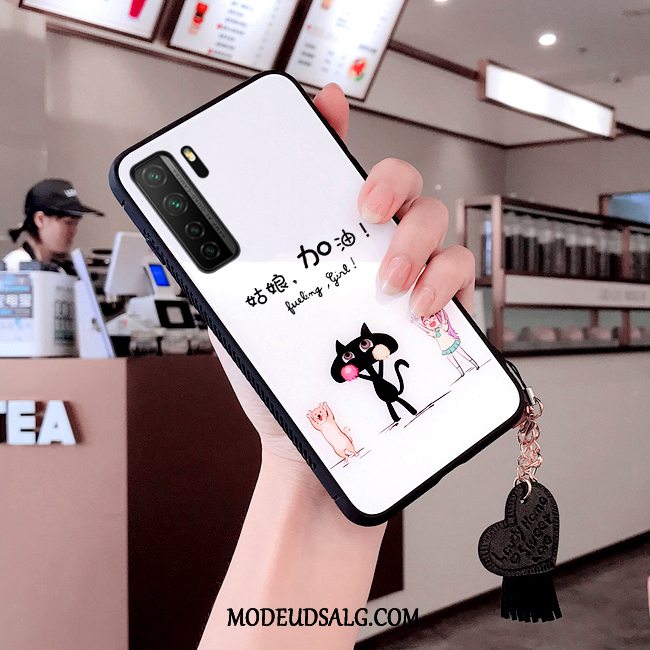 Huawei P40 Lite 5g Etui Cartoon Lyserød Kreativ Cover Beskyttelse