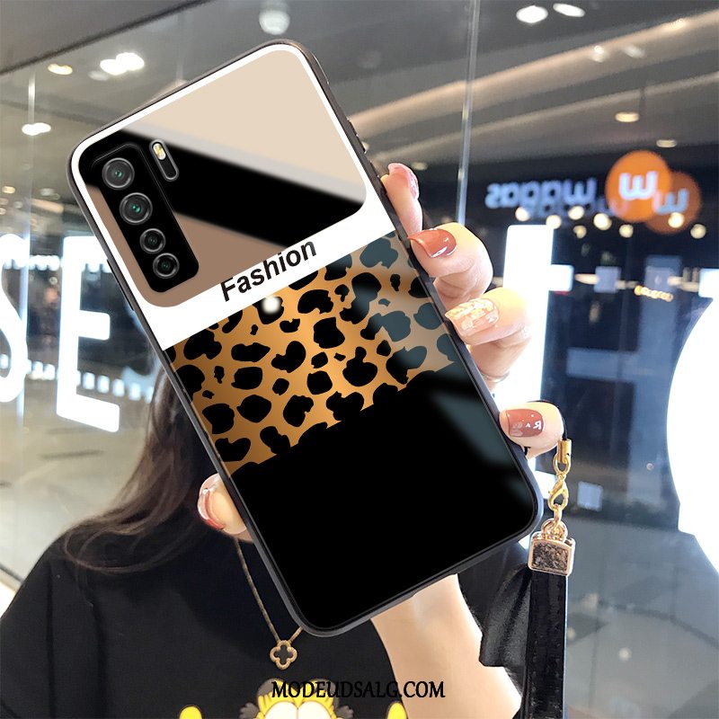 Huawei P40 Lite 5g Etui / Cover Anti-fald Mode Leopard Sort Trendy