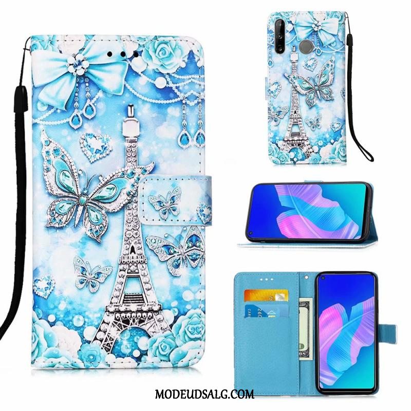 Huawei P40 Lite E Etui Clamshell Lædertaske Cover Trend Beskyttelse