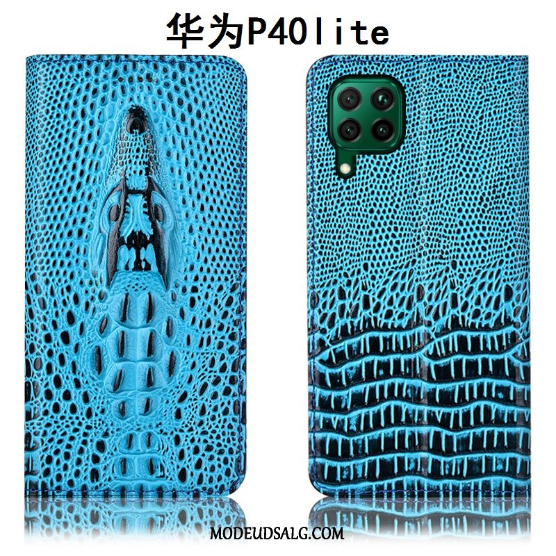 Huawei P40 Lite Etui Alt Inklusive Lædertaske Folio Gul Cover