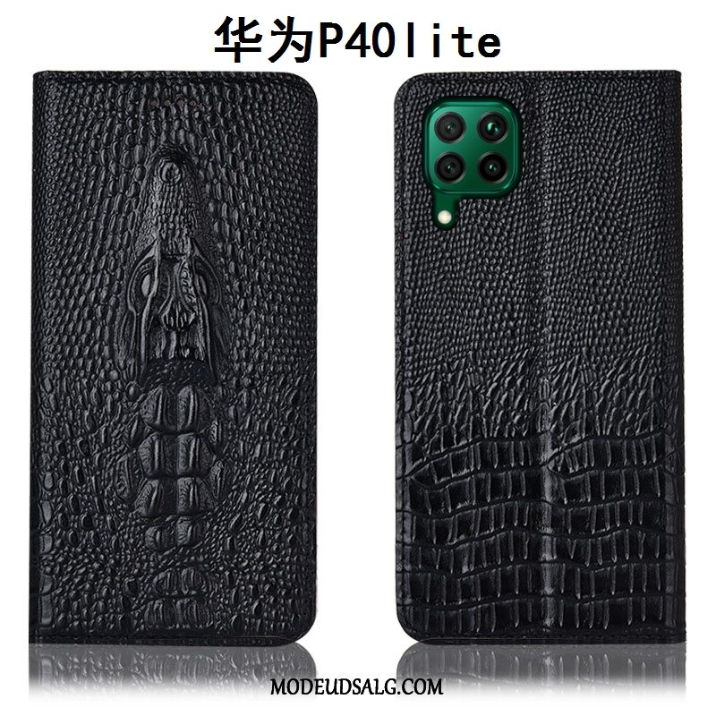 Huawei P40 Lite Etui Alt Inklusive Lædertaske Folio Gul Cover