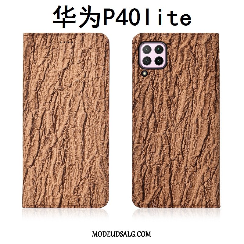 Huawei P40 Lite Etui / Cover Beskyttelse Grå Clamshell Silikone