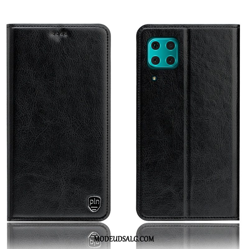 Huawei P40 Lite Etui / Cover Beskyttelse Mønster Folio Rød