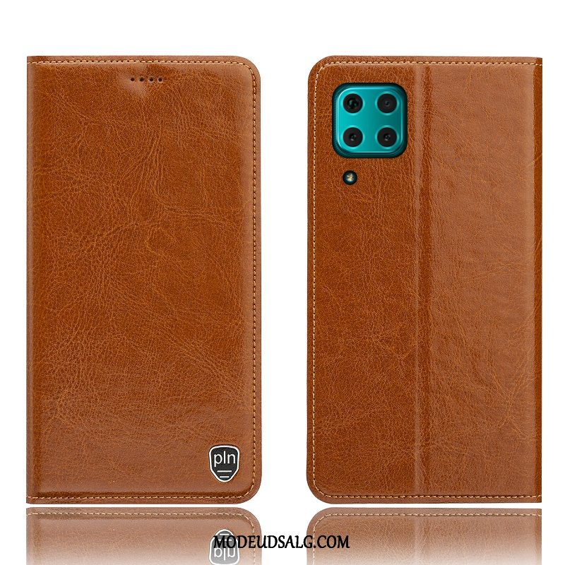 Huawei P40 Lite Etui / Cover Beskyttelse Mønster Folio Rød