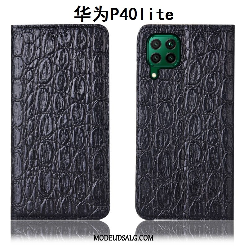 Huawei P40 Lite Etui Lædertaske Cover Anti-fald Alt Inklusive Rød