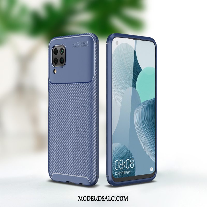 Huawei P40 Lite Etui Silikone Beskyttelse Sort Tilbehør Cover