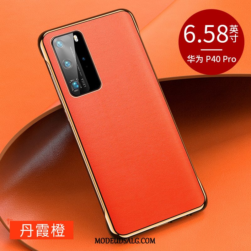 Huawei P40 Pro Etui / Cover Anti-fald Læder Business Beskyttelse Tynd