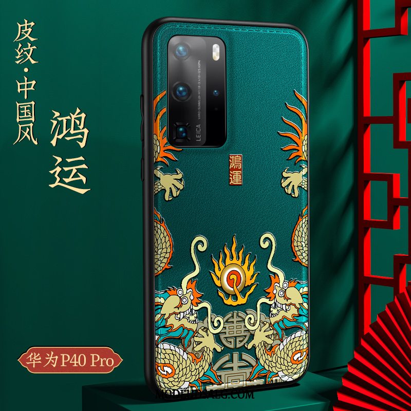 Huawei P40 Pro Etui / Cover Beskyttelse Alt Inklusive Læder Ny