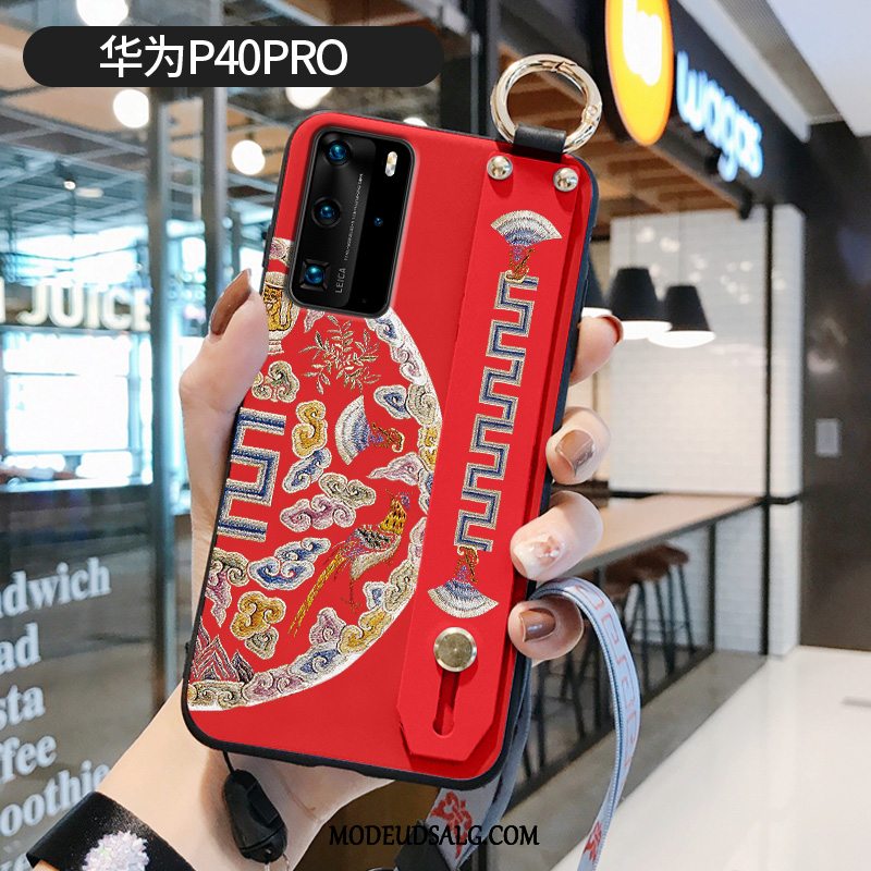 Huawei P40 Pro Etui Cover Mønster Trend Palads Lilla