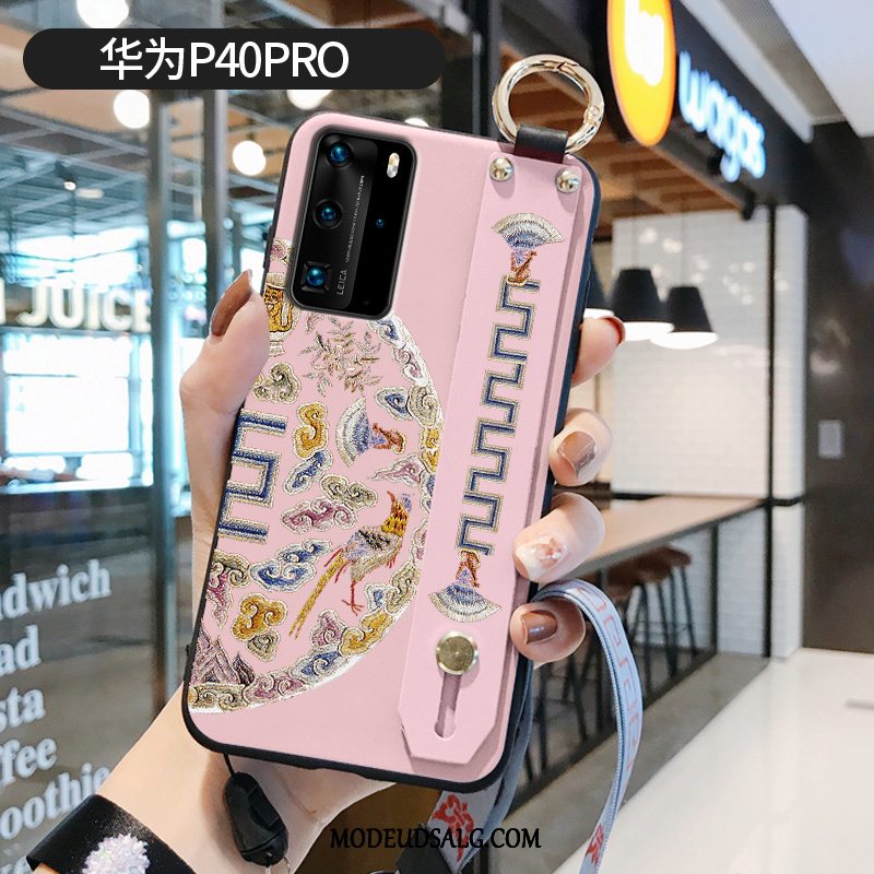 Huawei P40 Pro Etui Cover Mønster Trend Palads Lilla