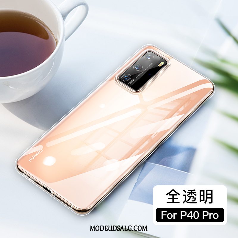 Huawei P40 Pro Etui Gennemsigtig Ny Af Personlighed Anti-fald Blød