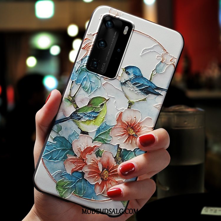 Huawei P40 Pro Etui Kinesisk Stil Alt Inklusive Trendy Silikone Af Personlighed