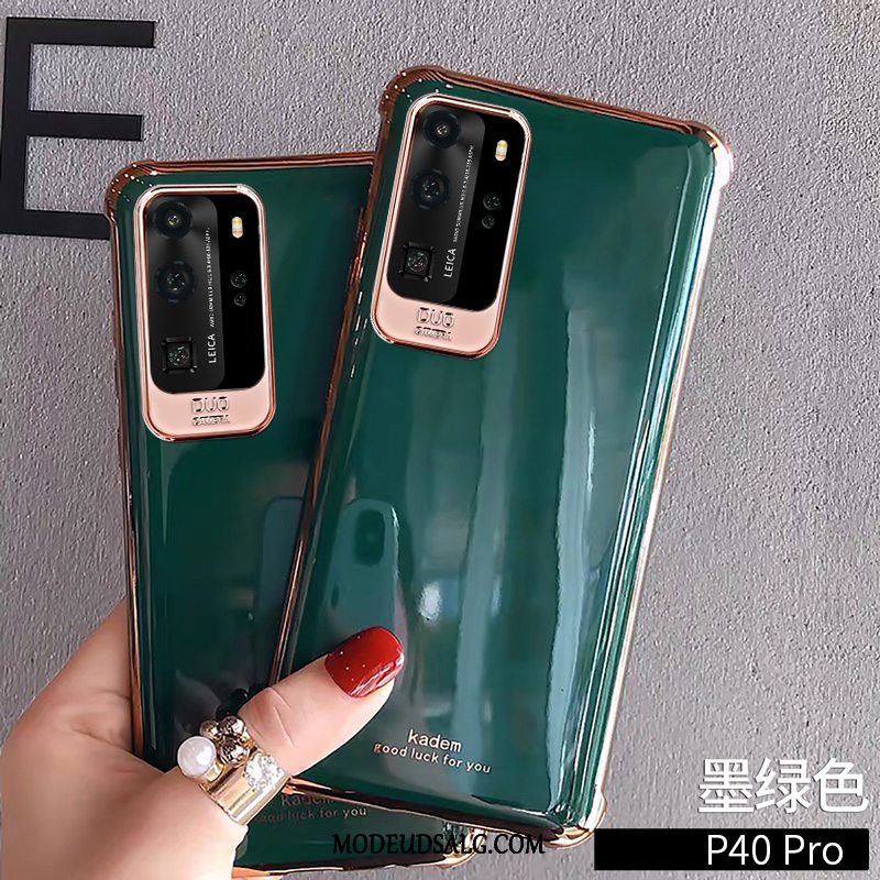 Huawei P40 Pro Etui Kreativ Silikone Alt Inklusive Gasbag Grøn