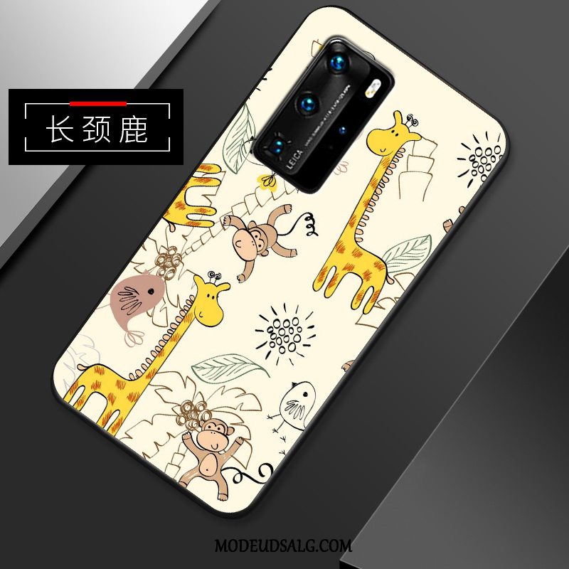 Huawei P40 Pro Etui Silikone-etui Hvid Alt Inklusive Tynd Af Personlighed