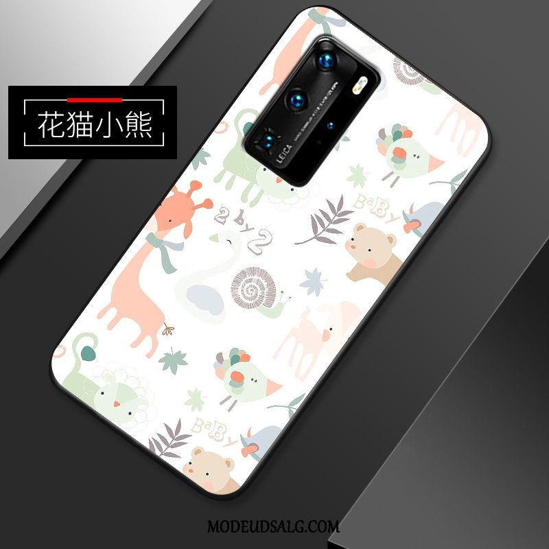 Huawei P40 Pro Etui Silikone-etui Hvid Alt Inklusive Tynd Af Personlighed