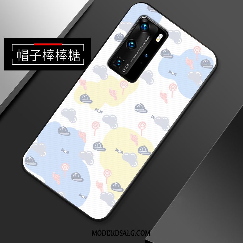 Huawei P40 Pro Etui Silikone-etui Hvid Alt Inklusive Tynd Af Personlighed