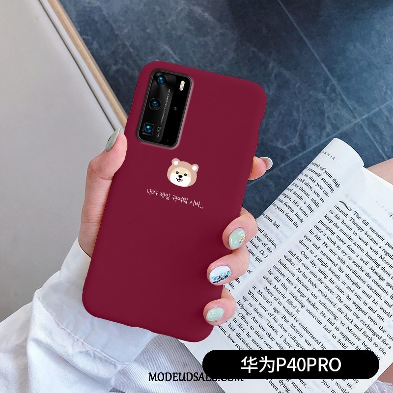 Huawei P40 Pro Etui Simple Cover Beskyttelse Silikone Elskeren