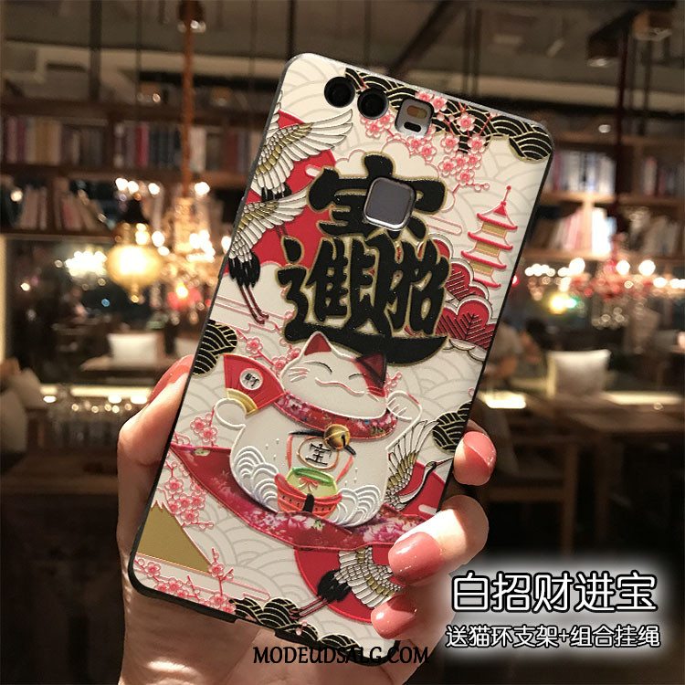 Huawei P9 Etui / Cover Silikone Alt Inklusive Rød Ny