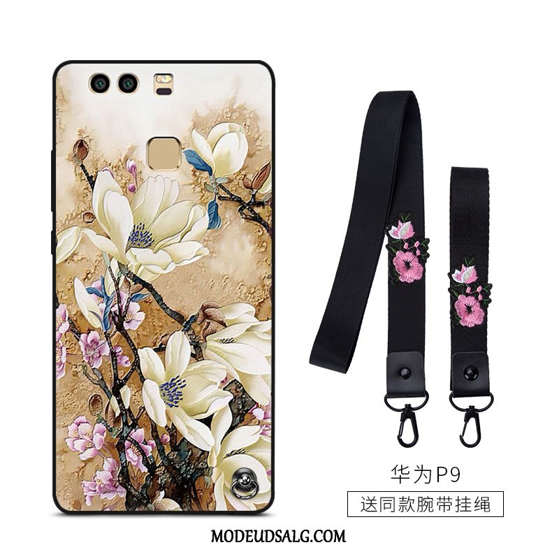 Huawei P9 Etui Lyserød Hængende Ornamenter Vintage Trend Silikone