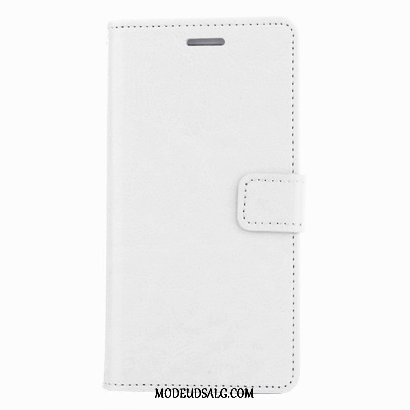 Huawei P9 Plus Etui Lædertaske Sort Folio Cover Beskyttelse