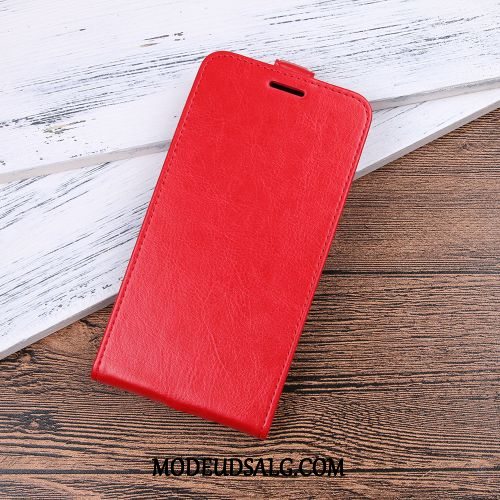 Huawei Y5 2018 Etui Beskyttelse Tegnebog Folio Cover Rød