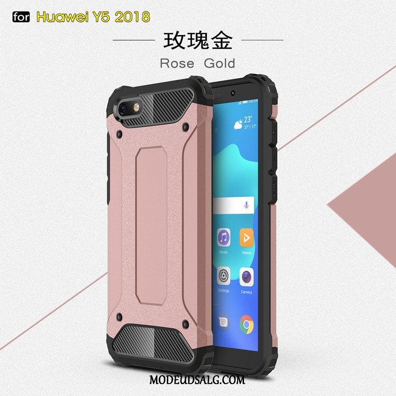 Huawei Y5 2018 Etui / Cover Anti-fald Trendy Rød Af Personlighed