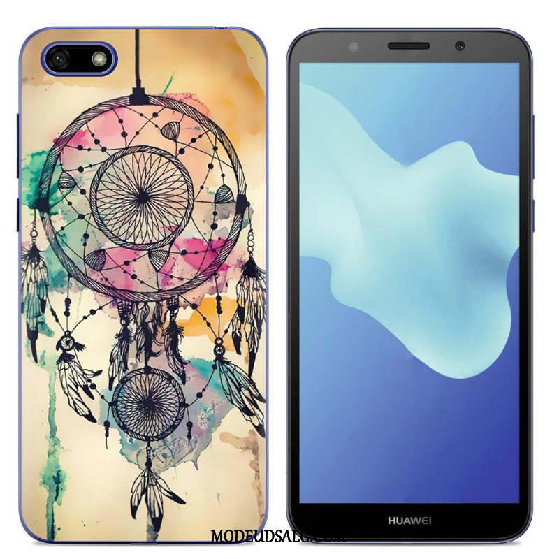 Huawei Y5 2018 Etui / Cover Blød Alt Inklusive Sort Silikone