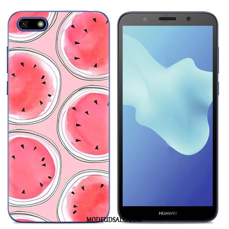 Huawei Y5 2018 Etui / Cover Blød Alt Inklusive Sort Silikone