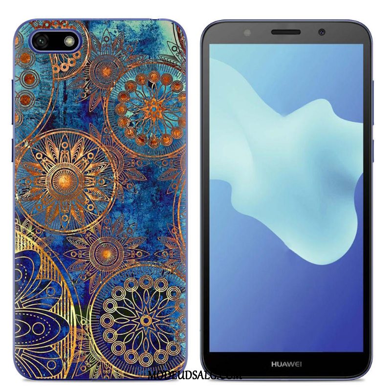 Huawei Y5 2018 Etui / Cover Blød Alt Inklusive Sort Silikone