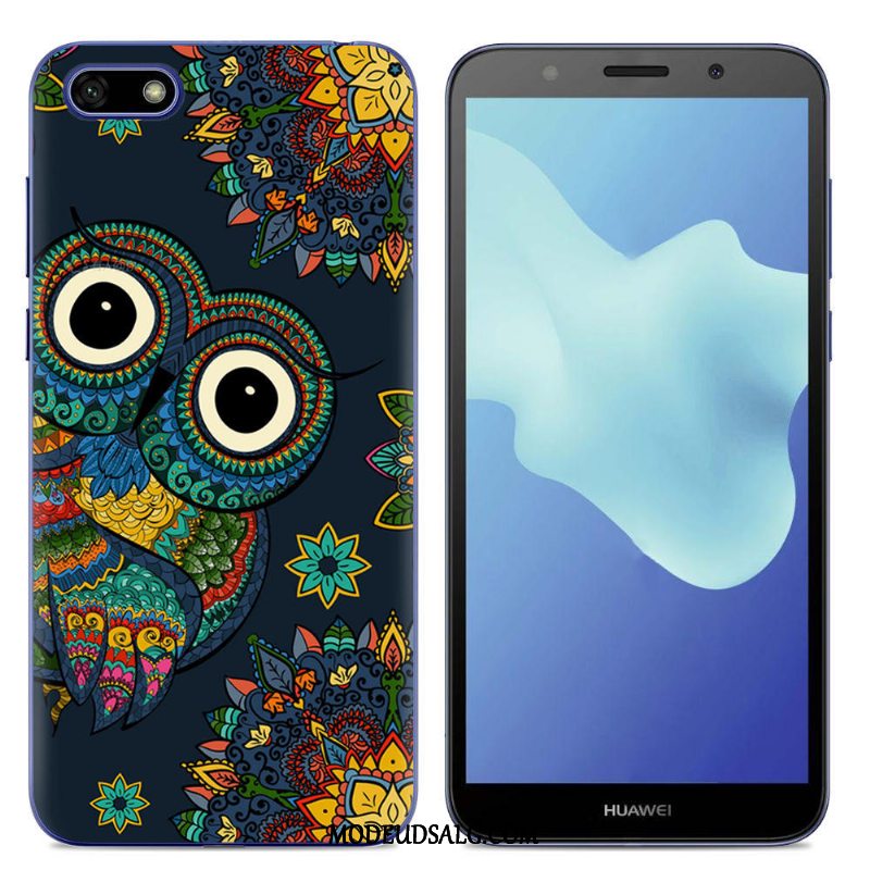 Huawei Y5 2018 Etui / Cover Blød Alt Inklusive Sort Silikone