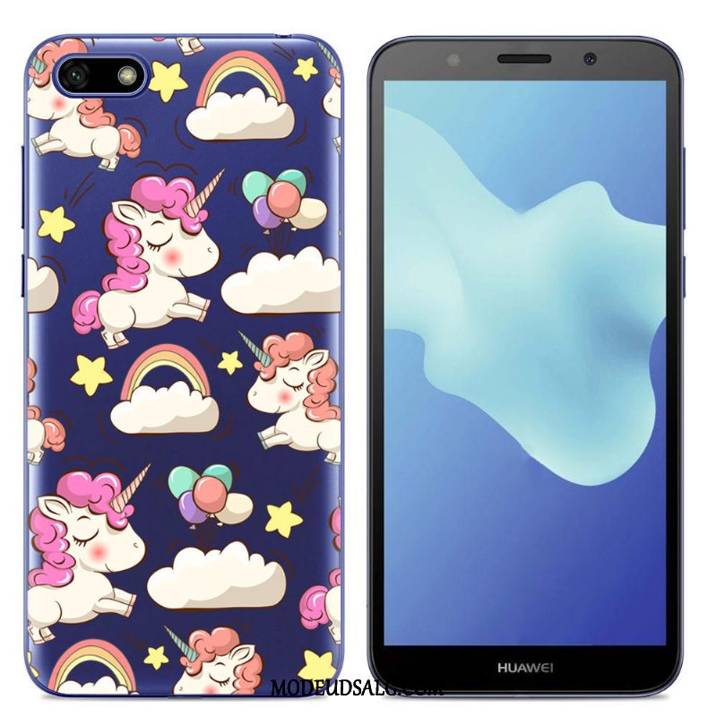 Huawei Y5 2018 Etui / Cover Blød Alt Inklusive Sort Silikone