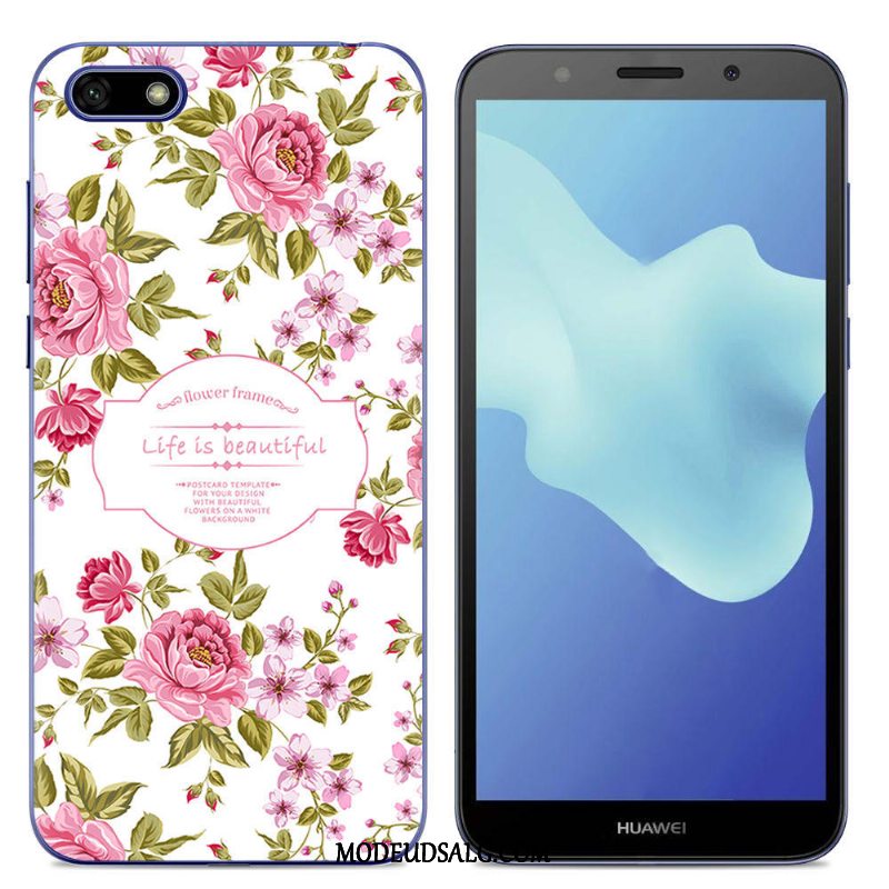 Huawei Y5 2018 Etui / Cover Blød Alt Inklusive Sort Silikone