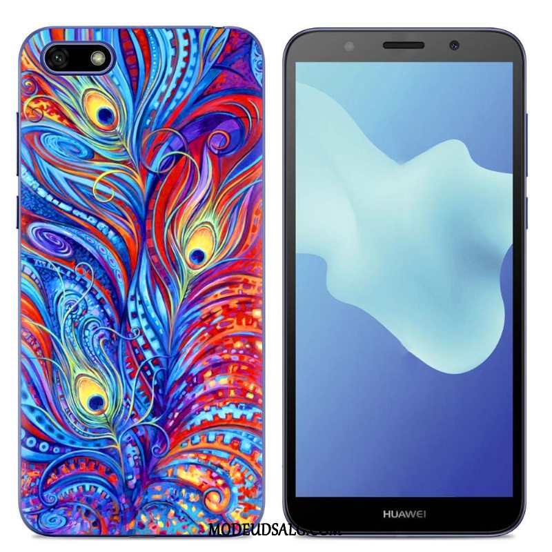 Huawei Y5 2018 Etui / Cover Blød Alt Inklusive Sort Silikone