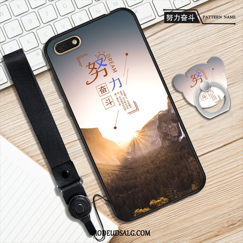 Huawei Y5 2018 Etui / Cover Blød Anti-fald Ungdom Hvid