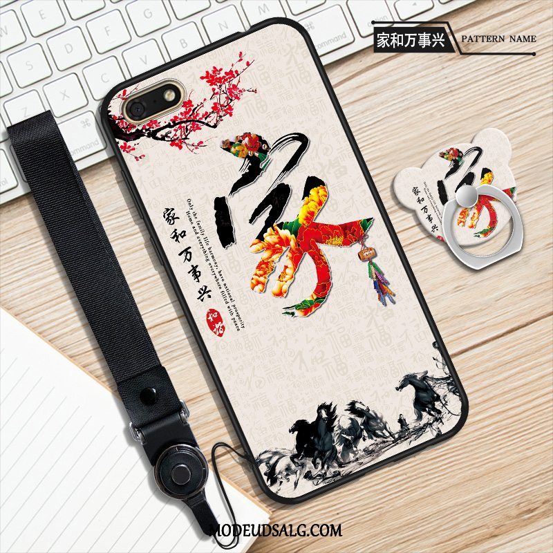 Huawei Y5 2018 Etui / Cover Blød Anti-fald Ungdom Hvid